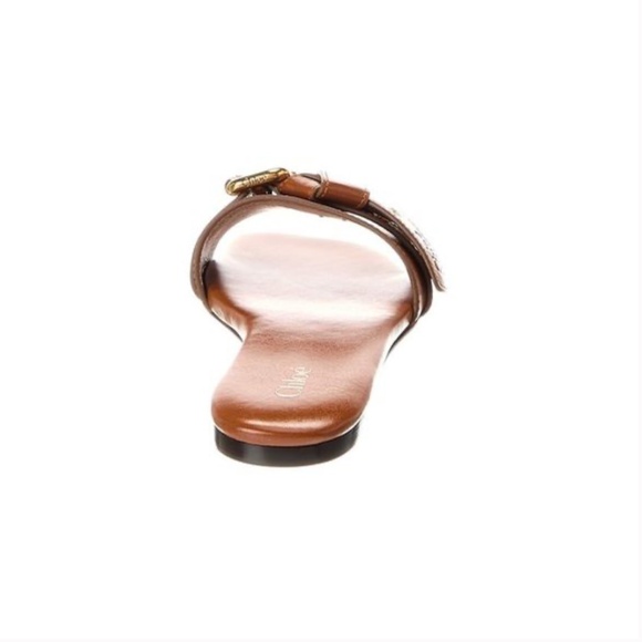 NIB $750 Chloé Mae Slide Sandal in CLAY BROWN, Size 7.5US / 37.5EU! - Picture 4 of 5